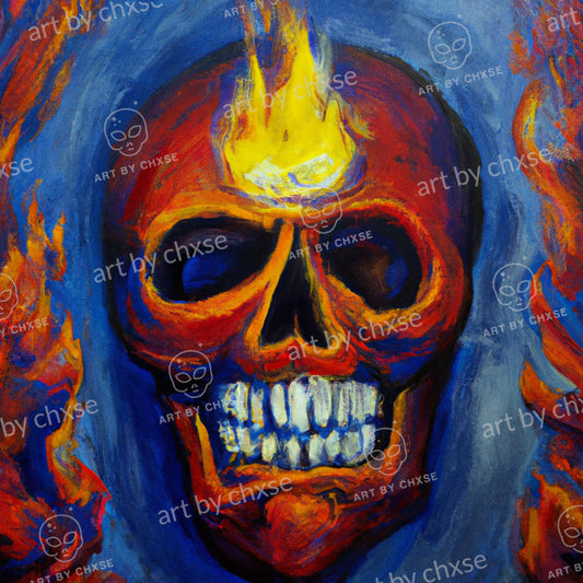 Burning Skull